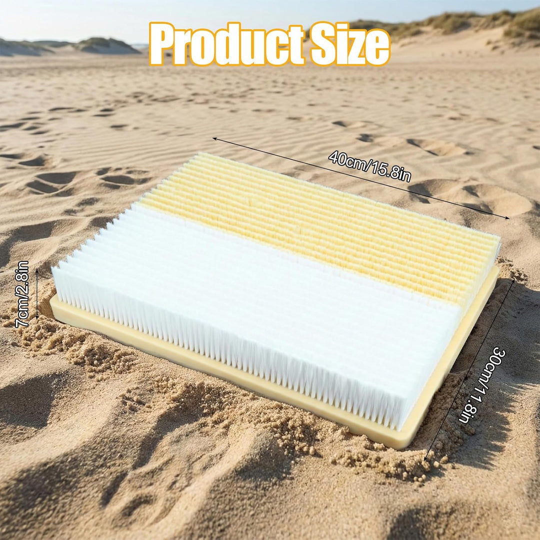 Golf Bunkermatte, 40cm x 23cm Golf Bunker-Übungsmatte, mit Zwei Sandfallen (Flach und Tief), Tragbar
