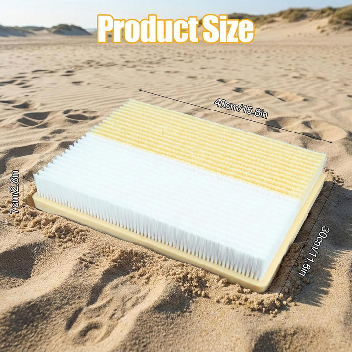 Golf Bunkermatte, 40cm x 23cm Golf Bunker-Übungsmatte, mit Zwei Sandfallen (Flach und Tief), Tragbar