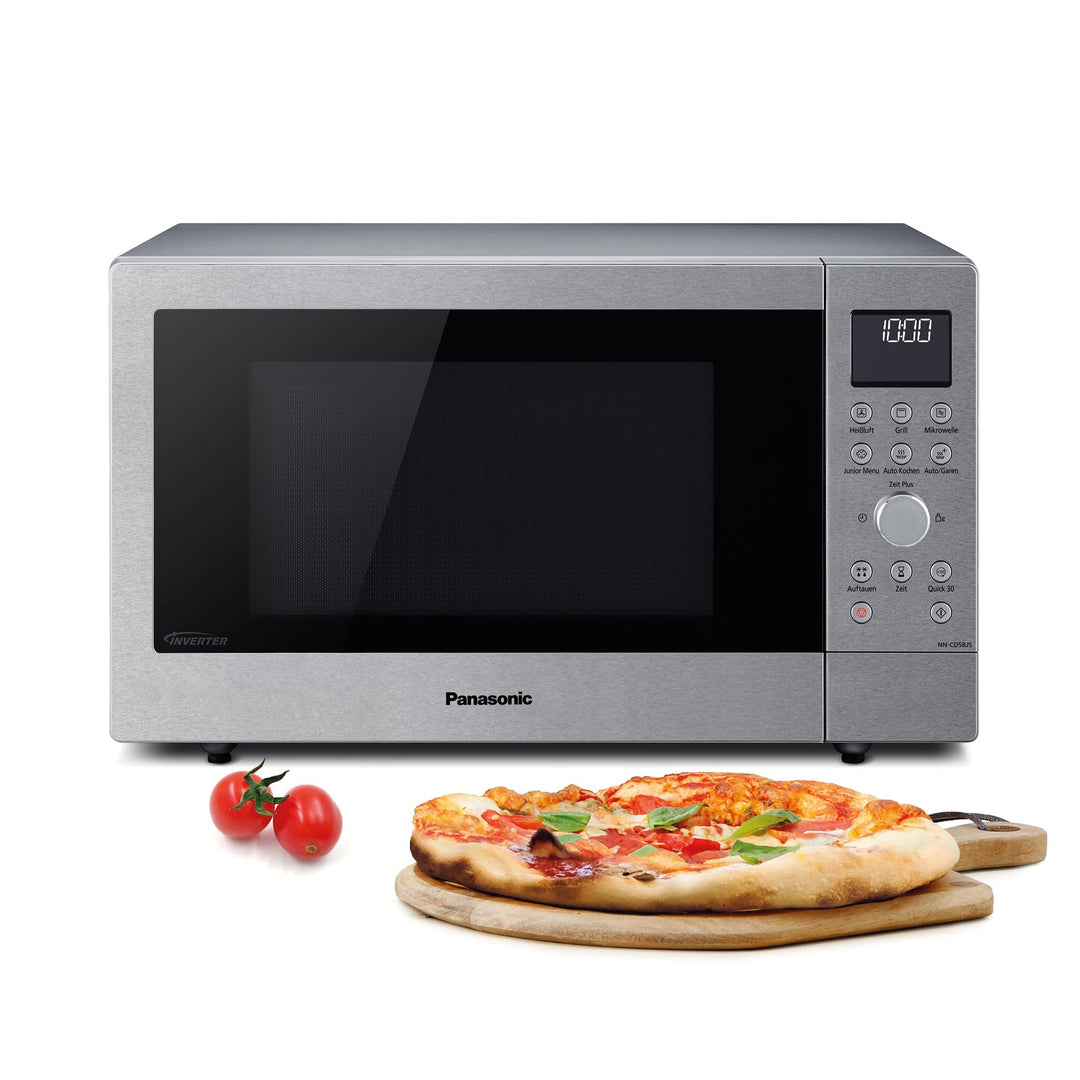 Panasonic NN-CD58 Mikrowelle ( 1000 Watt, mit Grill und Heissluft, Inverter Mikrowelle, 27 Liter, ge