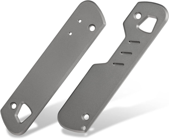 HorixGear 1 Paar Handle Patch Custom Titanium Scales für T4 Multitool, Sandstrahlh Finish (silber Ti