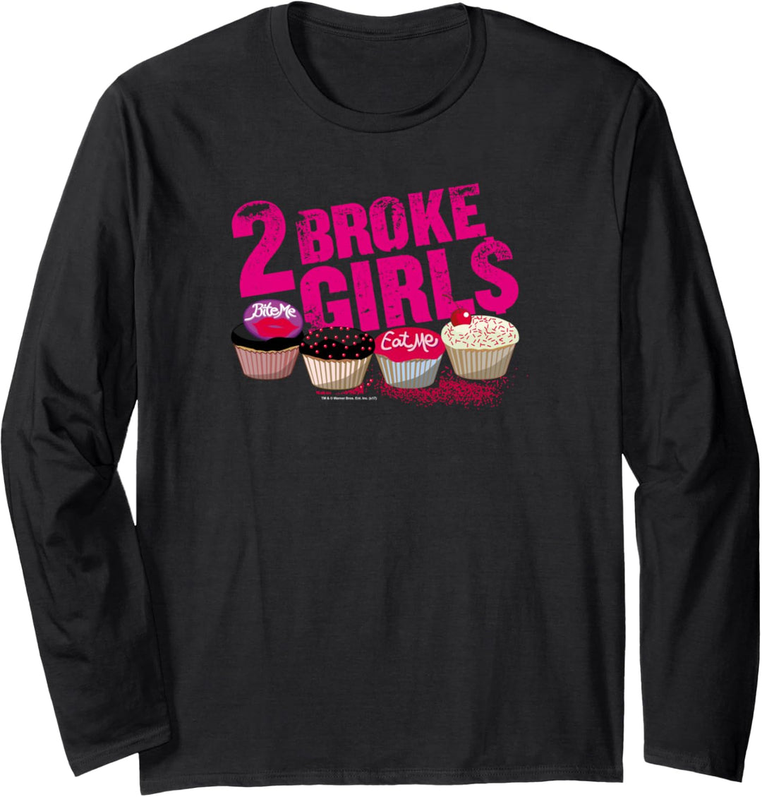 2 Broke Girls Cupcakes Langarmshirt