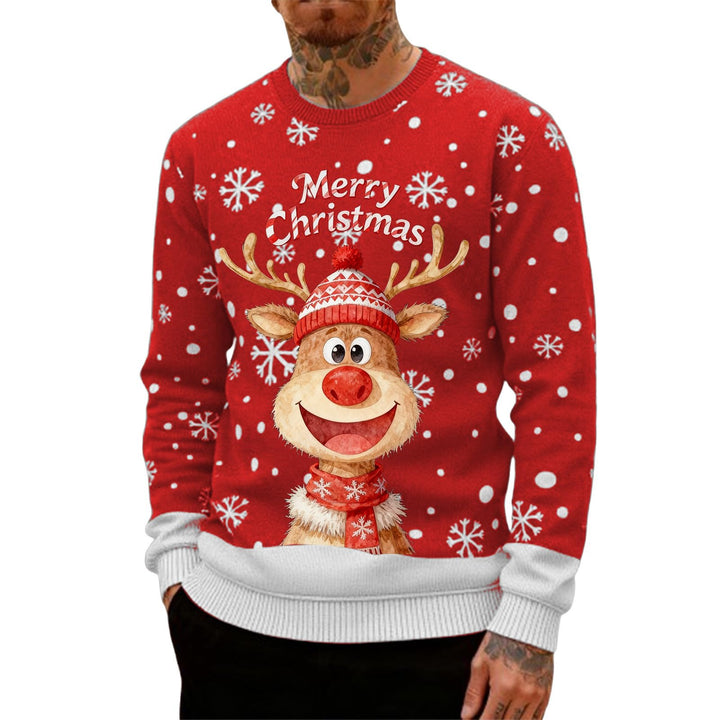 Hässliche Weihnachtspullover Herren Lustig Ugly Weihnachtspulli - Christmas Sweater Weihnachts Baumw