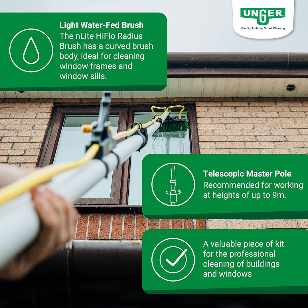 UNGER HydroPower Ultra Einsteiger Set (zur Fassaden- / Fensterreinigung mit Reinwasser, ohne Chemika