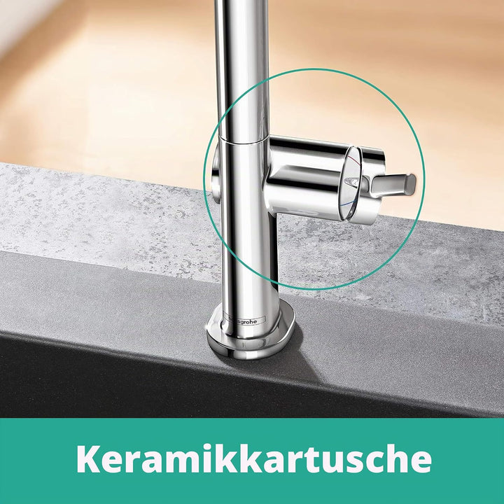 hansgrohe Küchenarmatur Talis M54 (Wasserhahn Küche, 360° schwenkbar, hoher Komfort-Auslauf 220mm, S