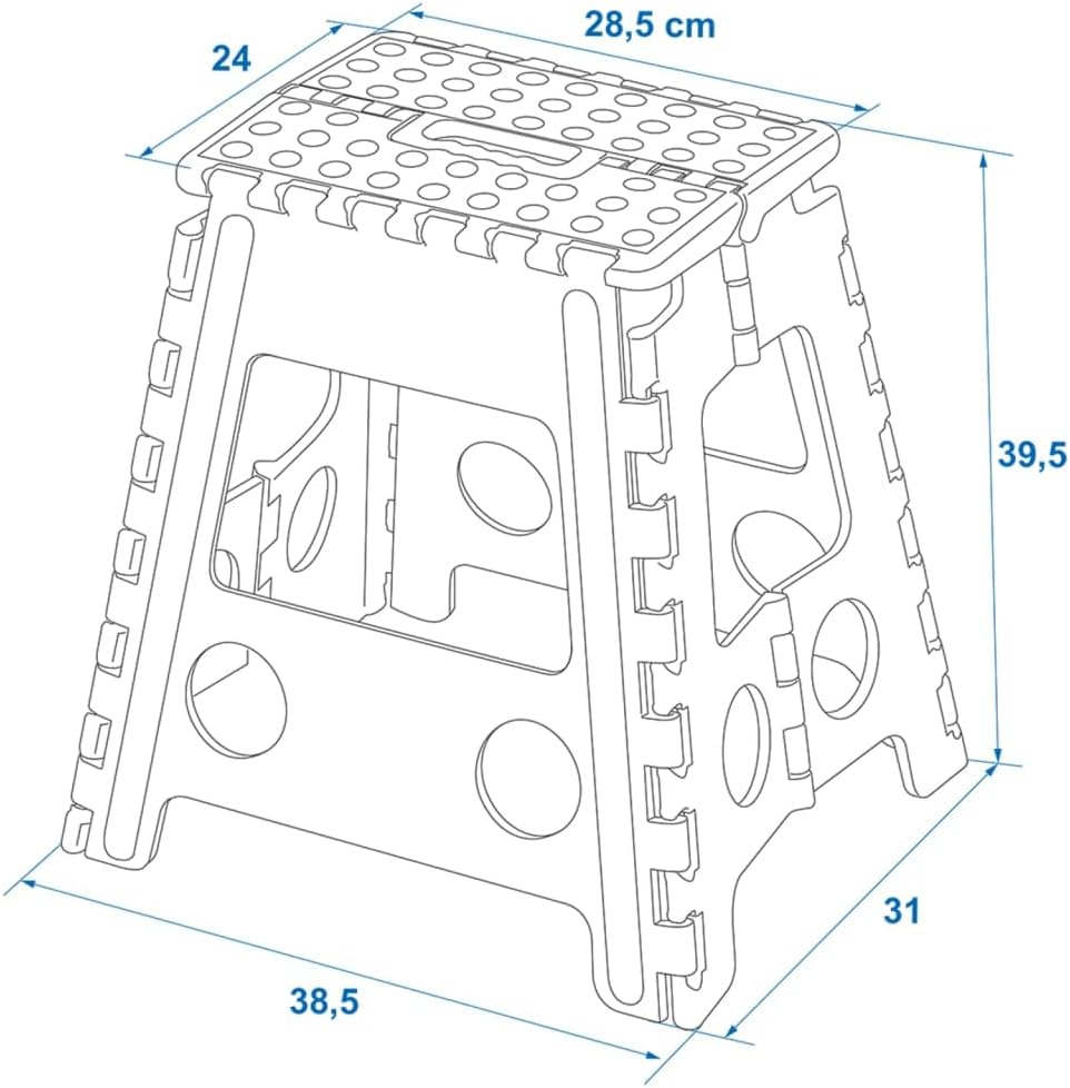 Hocker, max. 120 kg, Breite: 29 x 21,5 cm, Höhe: 39,5 cm