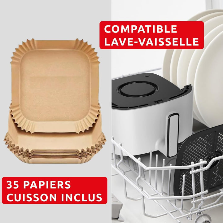 Moulinex Easy Fry Pop Pulver, 5 l, Air Fryer, bis zu 6 Personen, 10 intuitive Programme, digitaler T
