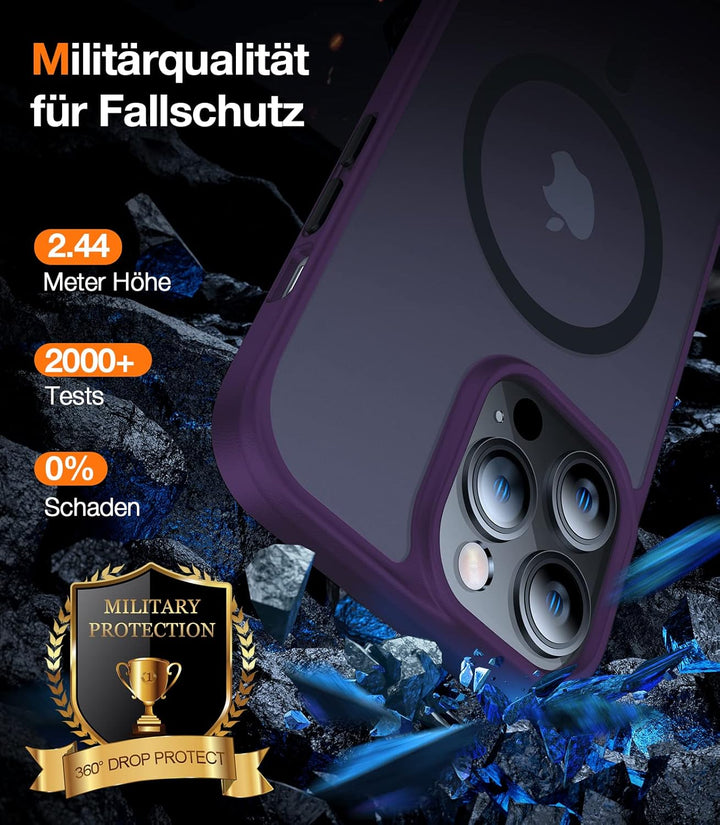 TORRAS [Upgrade] Magnetisch für iPhone 14 Pro Max Hülle für MagSafe [Militärschutz] (TOP Magnetische
