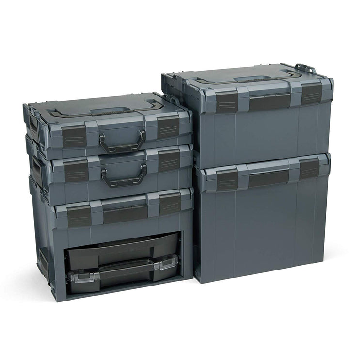 L-BOXX Sortimo L-Boxx Set anthra Gr1-4 / LS-Boxx bestückt Anthrazit, Anthrazit