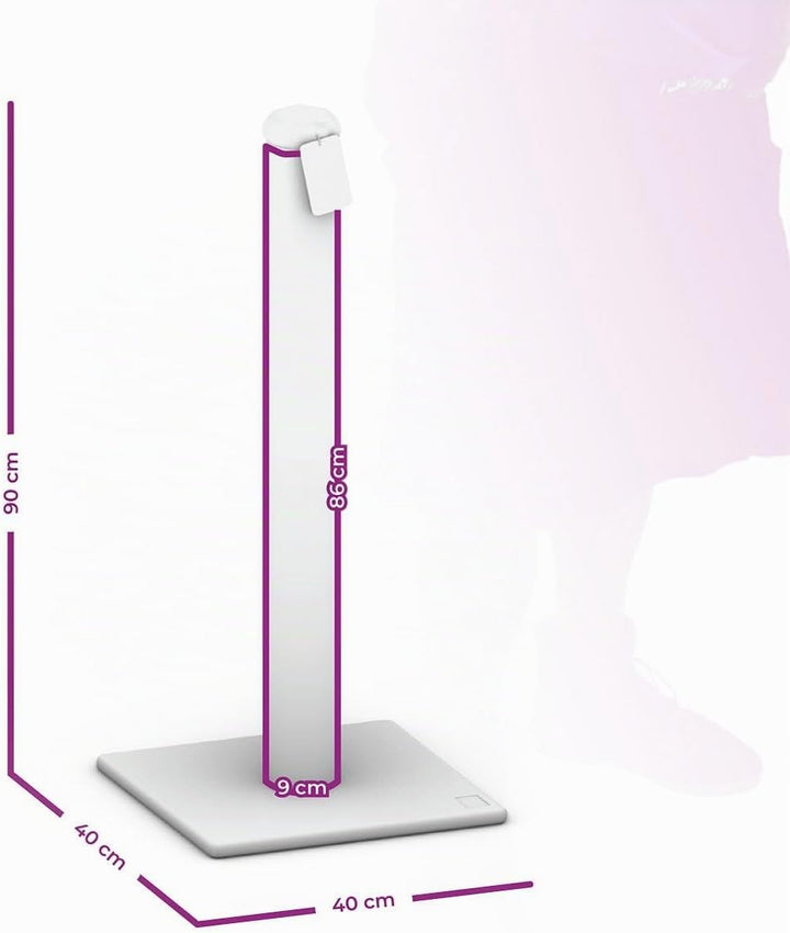 Petrebels Kratzsäule mit 90 cm Sisalstamm, Kratzstamm Maine 90, Off-White | extra stabil, platzspare