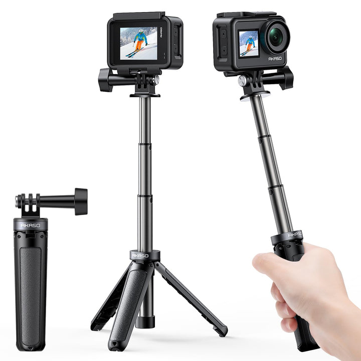AKASO Mini-Stativ,Selfie-Stick Stativzubehör Kompatibel mit AKASO Action Cam/GoPro Hero12/11/10/9/8/
