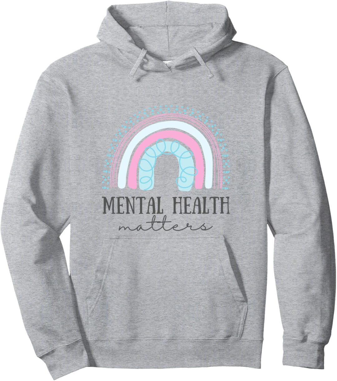 Mental Health Matters awareness brain therapist kind love Pullover Hoodie