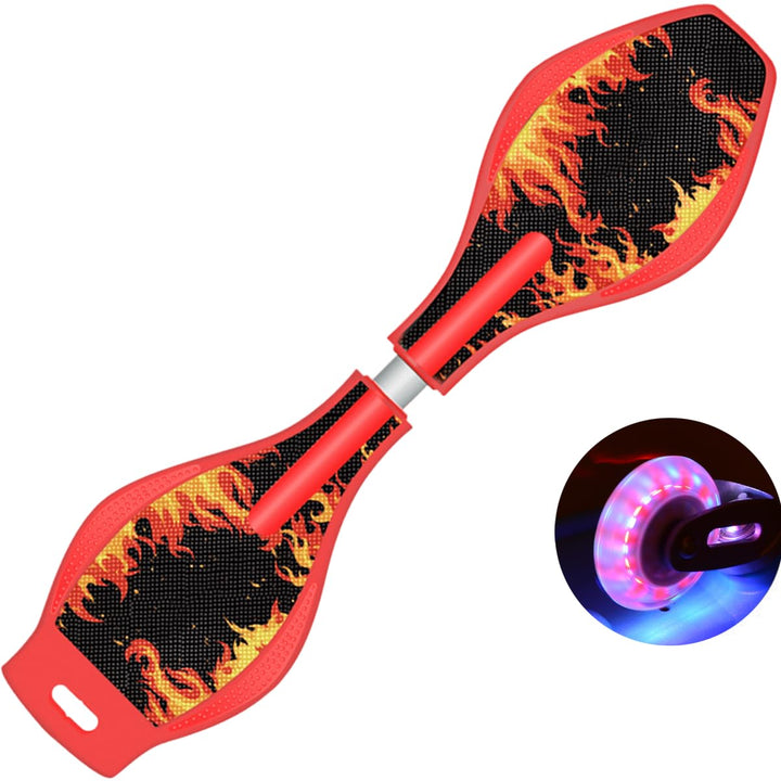 ERNAN Waveboard- Compact Lightweight Caster Board Kids/Teens. Waveboard Kinder Street Surfen Caster