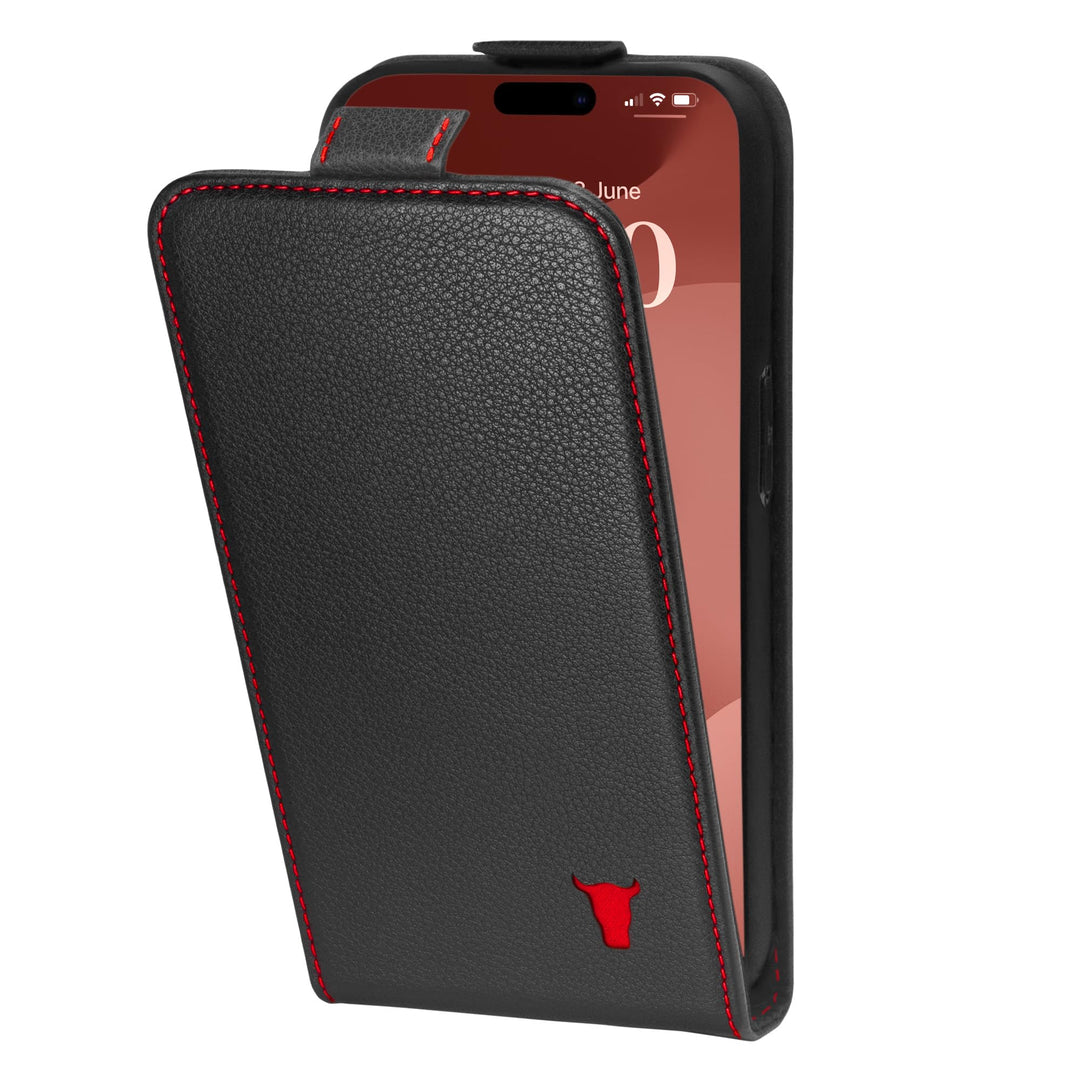 TORRO Klapphulle kompatibel mit iPhone 15 Pro – Premium Leder Hulle mit Kartenfächern (kompatibel mi