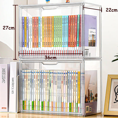 Siyecioa Acryl Vitrine Schaukasten Transparent, Plexiglas Vitrine mit Tür Für Action Figuren Spielze