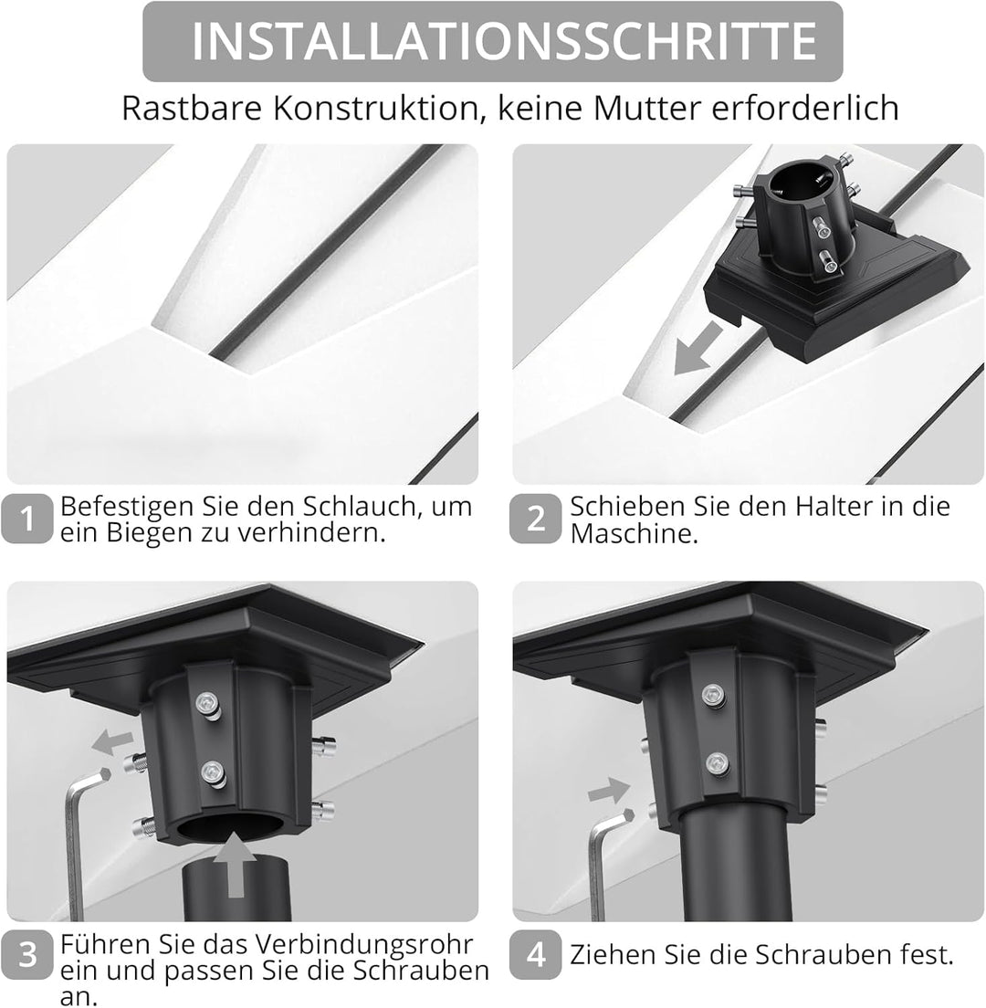 Justech Starlink Gen 3 Rohradapter, Mastmontagekit aus Aluminiumlegierung für Starlink Standard Dish