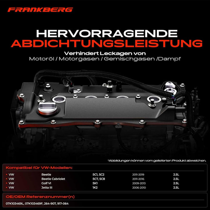 Ventildeckel Zylinderkopfhaube für Beetle 5C1 Beetle Cabriolet 5C7 Golf VI 5K1 J-e-t-t-a III 1K2 200
