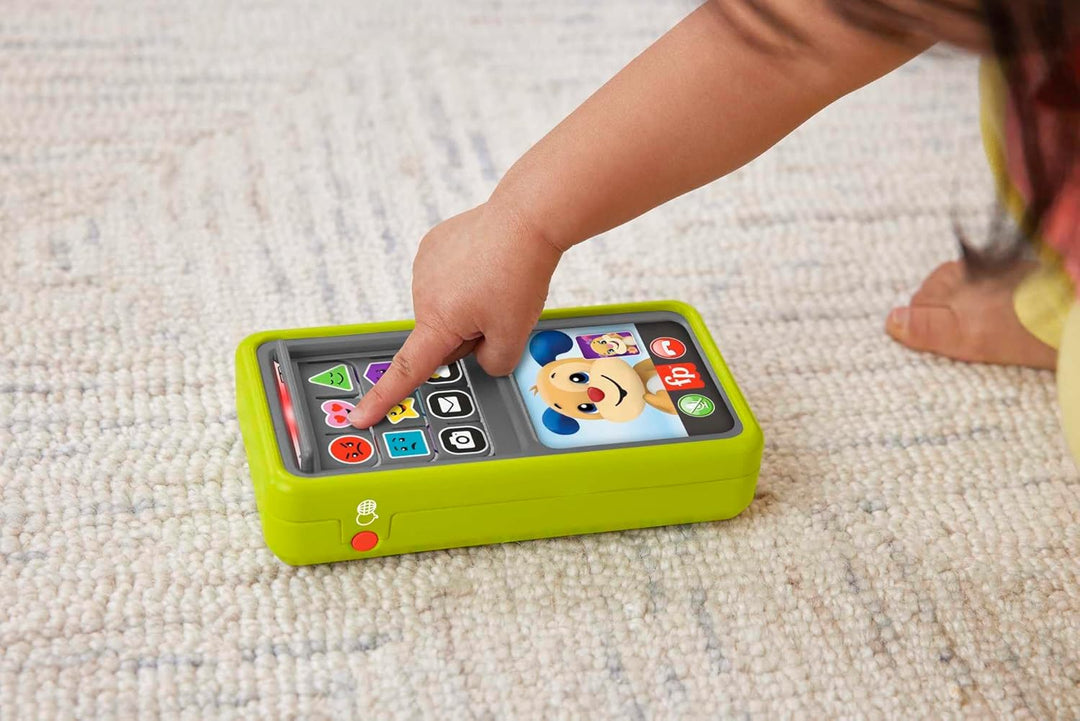 FISHER-PRICE Lernspass 2-in-1 Smartphone, Spielzeugtelefon mit Lichtern und 75+ Liedern, mit Lernspa