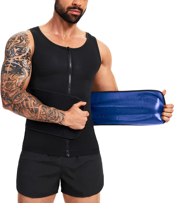 Sauna Weste Body Top Shapewear Fitness Shirt Zubehör Gym Tank Top Sweatshirt trägt Weste an Bauchfet