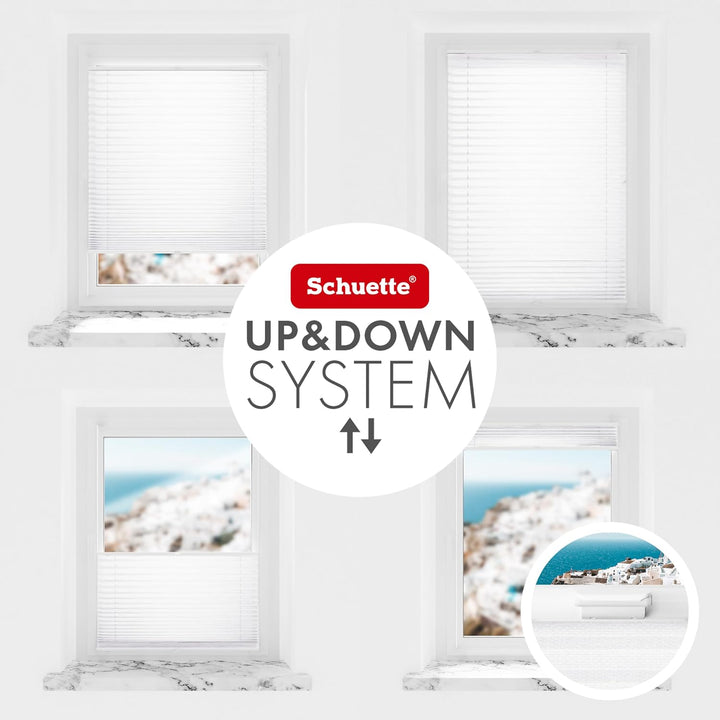 Schuette® Plissee ohne Bohren ● Dolomite Kollektion: Cold Morning (Grau) ● 60x100cm (Breite x Höhe)