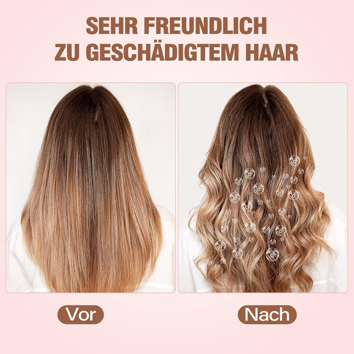 Lockenstab set 3 Fässer 5 in 1-BESTOPE PRO Lockenstäbe Grosse Locken Keramik Lockenwickler mit Versc