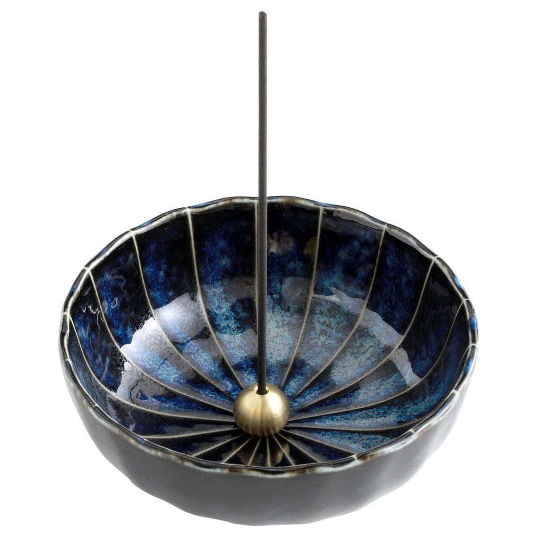 Asayu Japan Lotus Räucherstäbchen Halter für Stäbchen 105 mm, Traditioneller Japanischer Räucherstäb