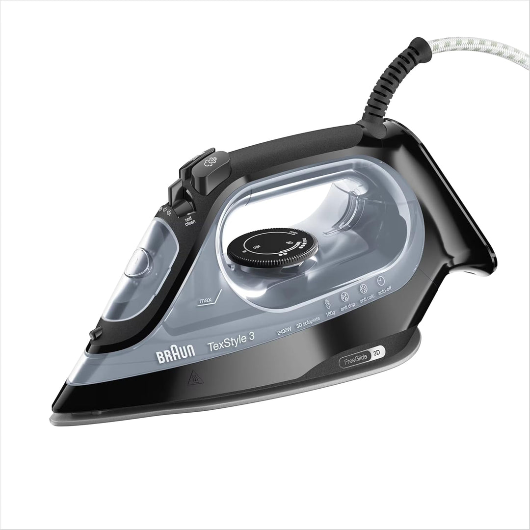 Braun Household BK TexStyle 3 SI 3055 Steam Iron, Plastic, 2400 W