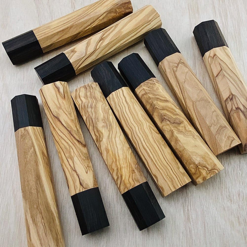 Achteckiger Messergriff Aus Holz, Kochmessergriff, Japanischer Stil, Messergriff, Ebenholzschneider,