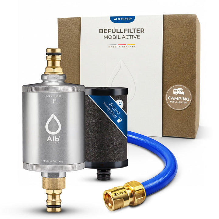 Alb Filter® MOBIL Active Trinkwasserfilter | Sauberes Trinkwasser unterwegs mit Boot, Yacht, Camping