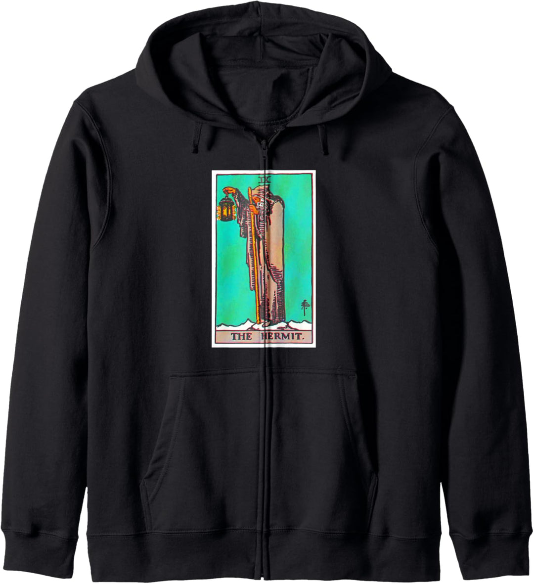 Hermit Tarot Card Psychic Occult Metaphysical Kapuzenjacke