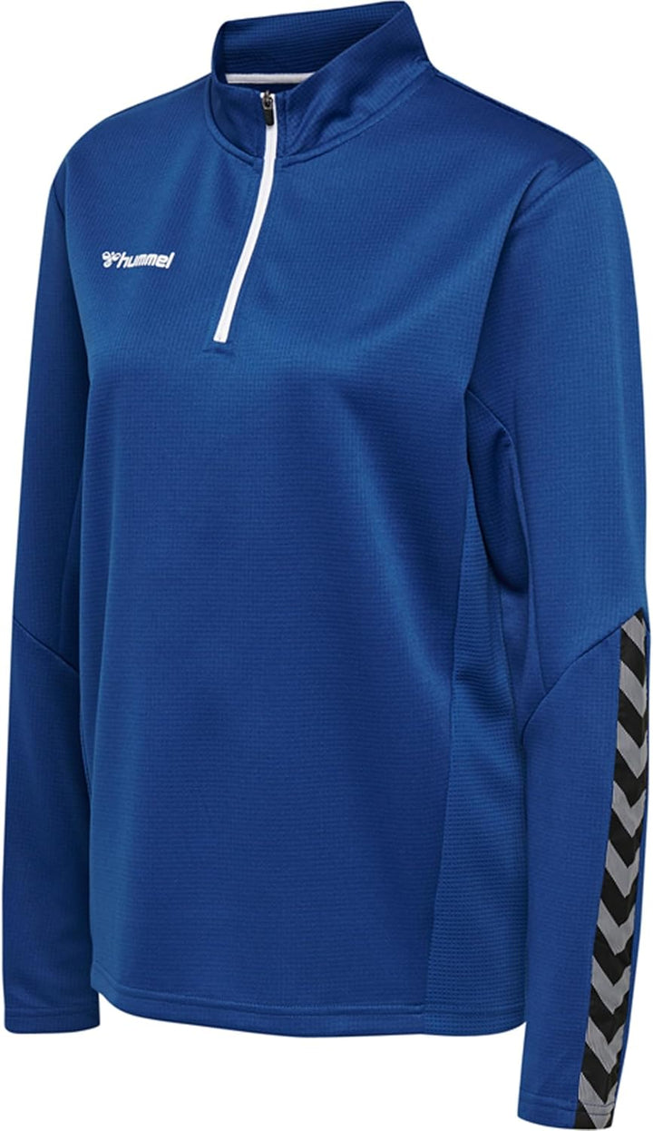 hummel Damen Hmlauthentic Half Zip Sweatshirt Woman Sweatshirt XL True Blue, XL True Blue