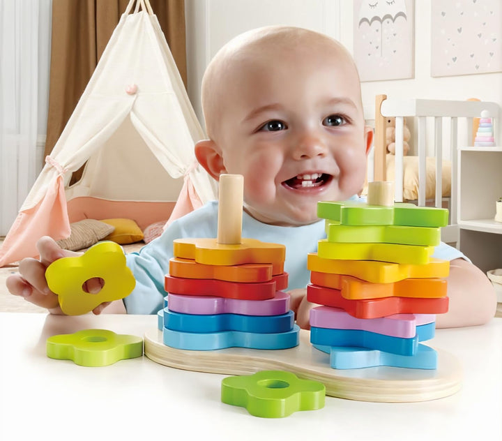 Hape E0406 - Regenbogen Steckspiel