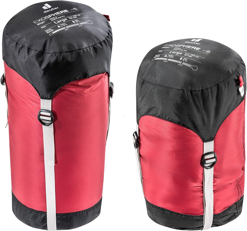 deuter Exosphere -6° Kunstfaser Schlafsack, cranberry-fire Zip left, Zip left