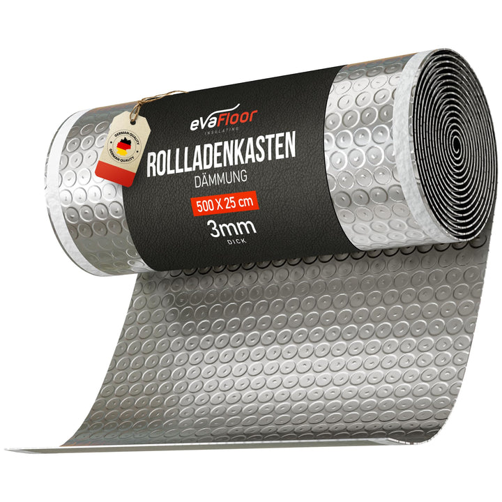 Rollladenkasten Dämmung Rolle Selbstklebend 5m x 25 cm | Gegen Kälte, Hitze und Zugluft | Energie sp