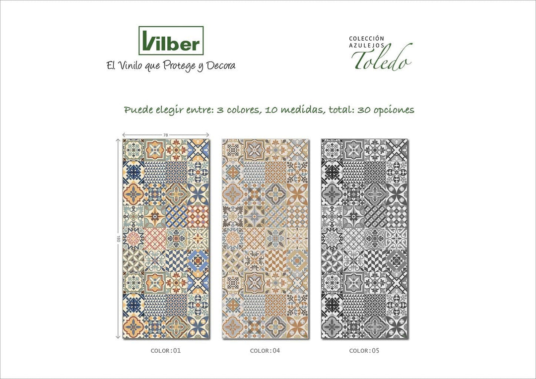Vilber, Vinylteppich, Toledo DU 04 52X140 Braun-04 52 x 140 x 0.22 cm, Braun-04 52 x 140 x 0.22 cm