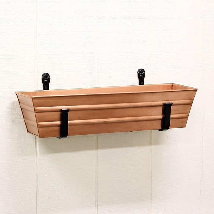 Achla Blumenkasten-Halterung, Eisen, Schwarz, 15,2 cm 6-inch, 6-inch