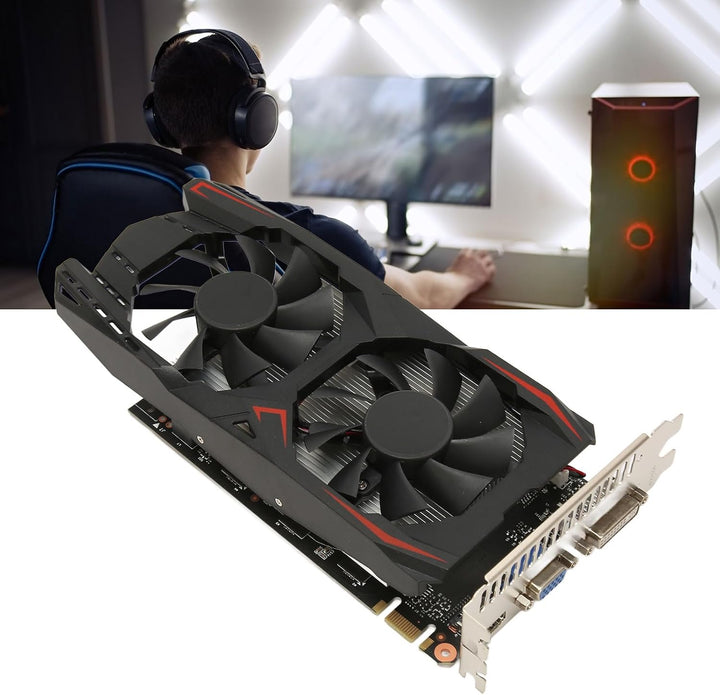 GTX1050Ti Grafikkarte, 2G GDDR5 128 Bit 928 MHz PCI E 2.0 Gaming Grafikkarte, HDR Grafikkarte mit Lü