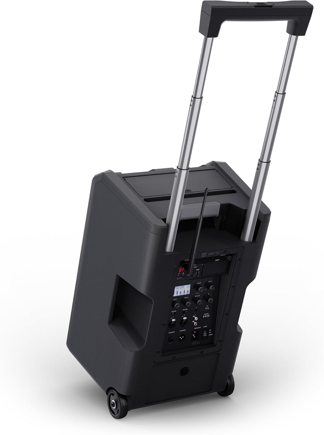 LD Systems ANNY 10 HHD Mobiler Bluetooth PA-Lautsprecher mit Akku, Mixer und 1x Funkmikrofon 823-832