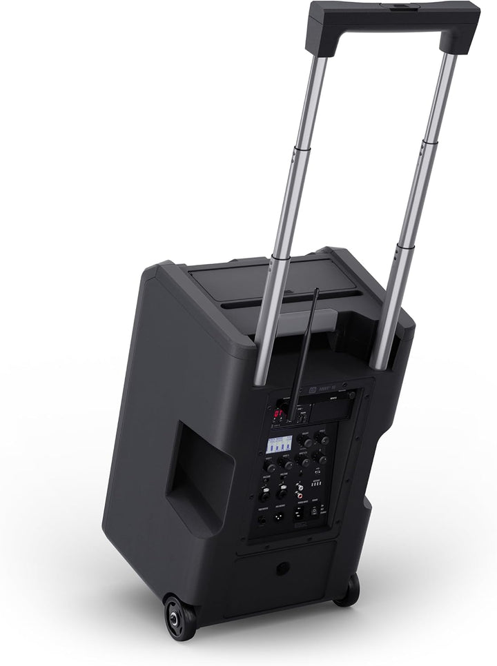 LD Systems ANNY 10 HHD Mobiler Bluetooth PA-Lautsprecher mit Akku, Mixer und 1x Funkmikrofon 823-832
