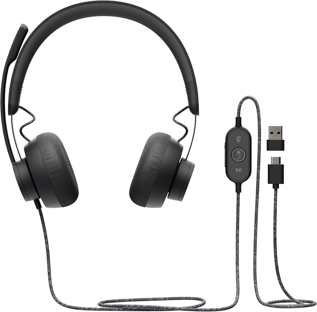 Logitech Zone Wired GRAPHITE EMEA Maus Grau Stereo Zone Kopfhörer mit Kabel, Zone Kopfhörer mit