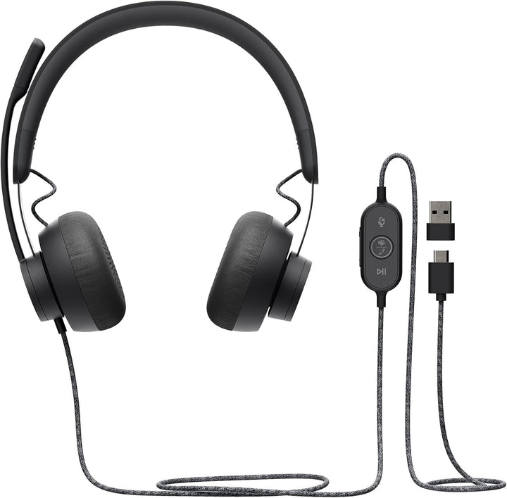 Logitech Zone Wired GRAPHITE EMEA Maus Grau Stereo Zone Kopfhörer mit Kabel, Zone Kopfhörer mit