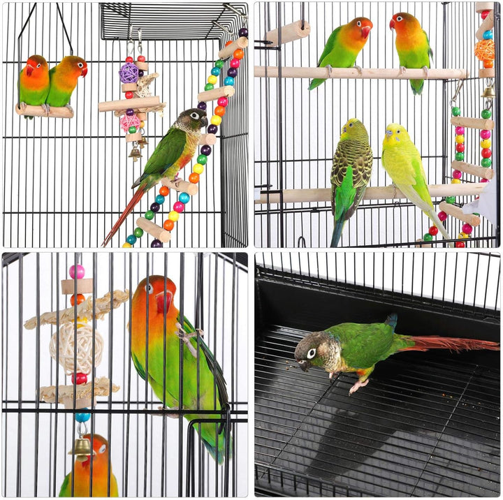 Yaheetech Vogelkäfig Vogelbauer Vogelvoliere Wellensittich vogelkäfig kanarienvögelkäfig mit Ständer