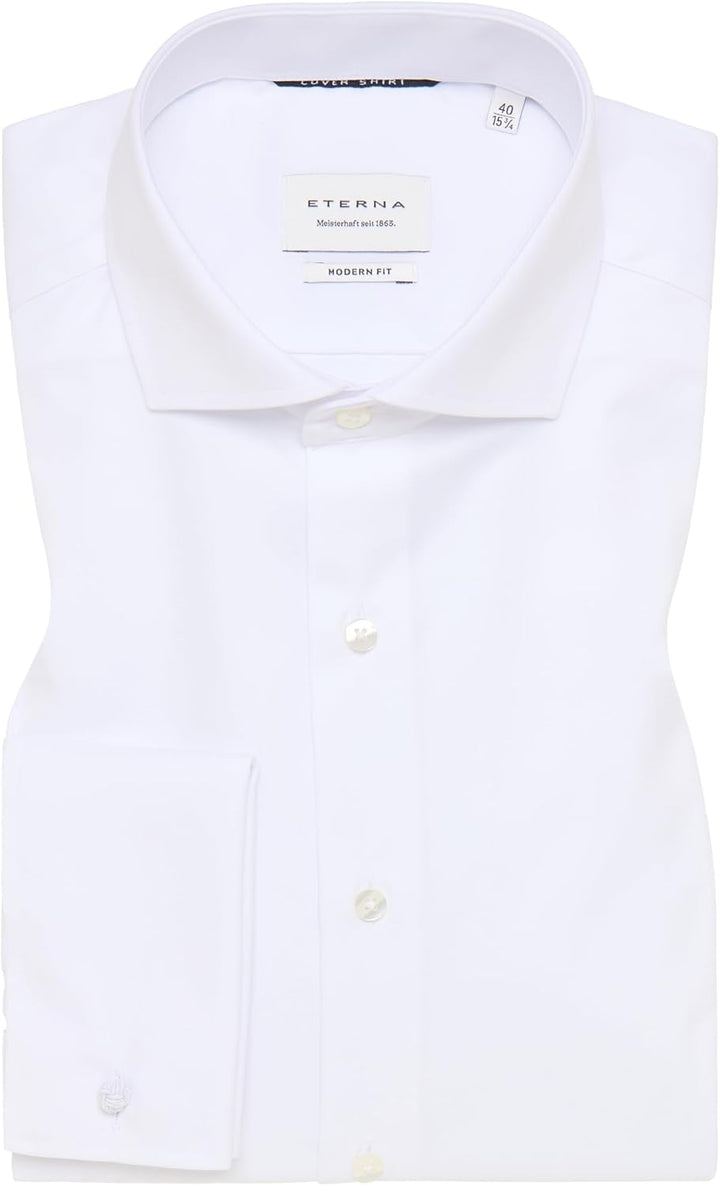 eterna Herren Cover Shirt MODERN FIT 1/1 weiss 45_H_1/1