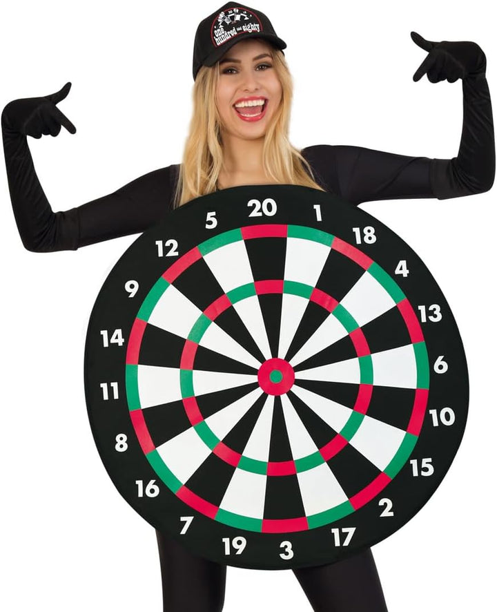 FRIES Dartscheibe Dart Kostüm Dartkostüm Scheibe Unisex