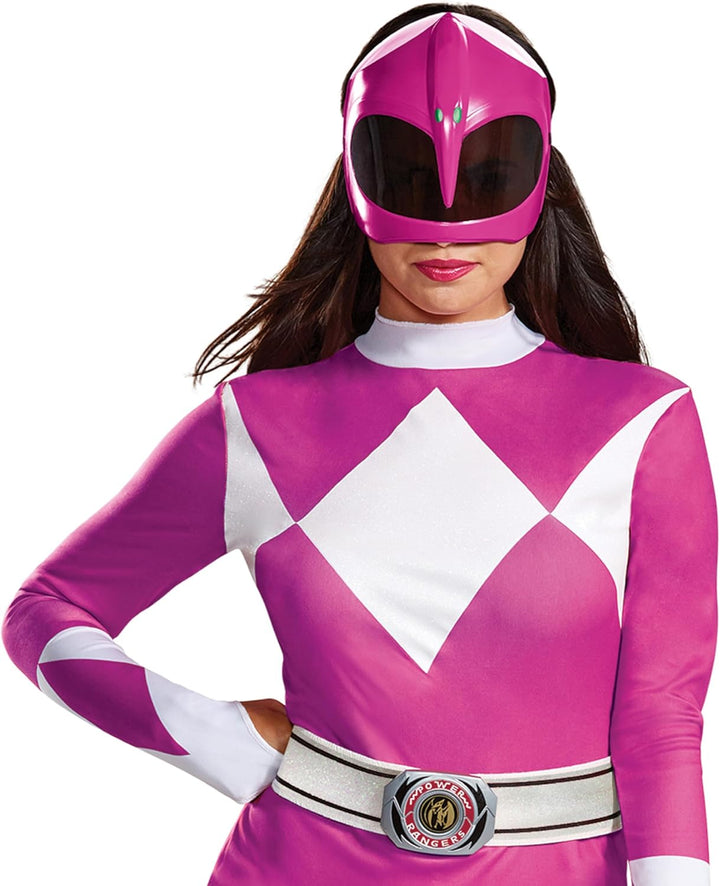 Disguise Pinkes Ranger-Kostüm für Damen Rosa L, Rosa L