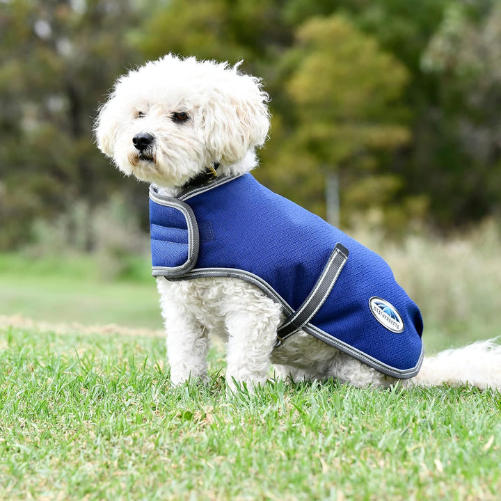 Weatherbeeta Comfitec Premier Free Parka Hundemantel - Dunkelblau/Grau/Weiss - 75cm, 75cm