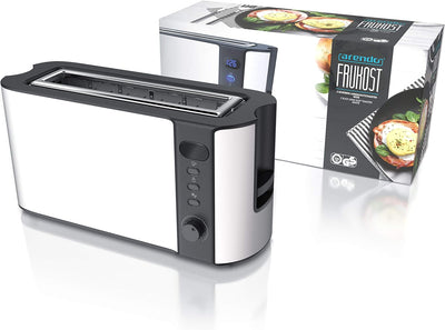 Arendo - Toaster Langschlitz 2 Scheiben - Defrost Funktion - 1000W - Doppelwandgehäuse - Integrierte