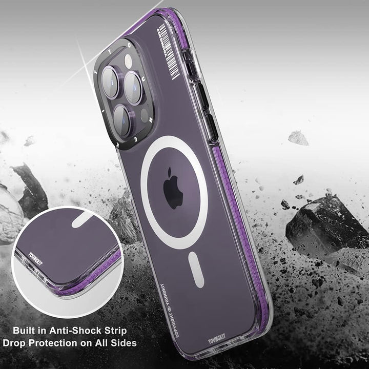 YOUNGKIT für iPhone 14 Pro Max Hülle, Stossfeste Kratzfeste Schutzhülle Slim Klar Case kompatibel mi