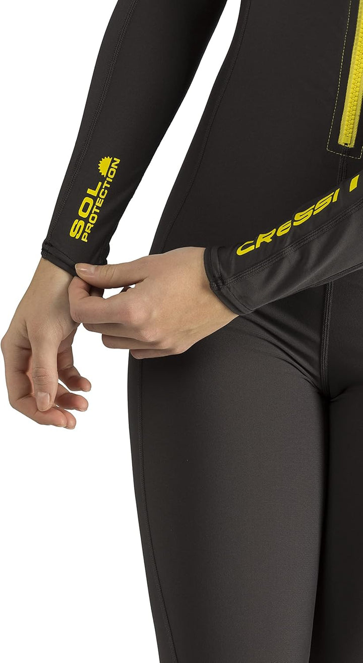 Cressi Skin 1mm (Black-Yellow) [M], Black/Yellow, Medium
