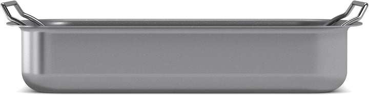 Eva Trio | Professionell Bräter mit Rost 26x19 cm keramischer Slip-Let®-Antihaftbeschichtung |Mit ih
