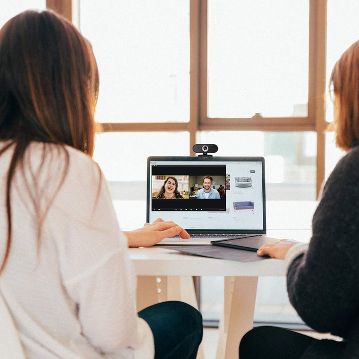 LogiLink UA0368 - HD USB-Webcam mit Mikrofon für gestochen scharfe Videogespräche mt Familie/Freunde